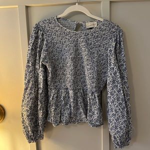 Universal thread smocked peplum top